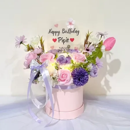 Bloom Box Akrilik Ucapan Ulang Tahun Kapuas